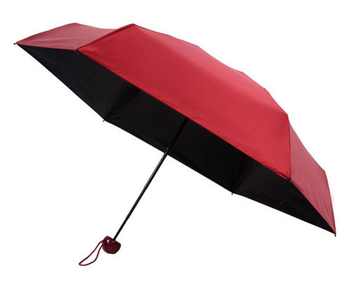 Renkli Baskı Kolay Taşıma Kapsülü 5 Katlanabilir Şemsiye