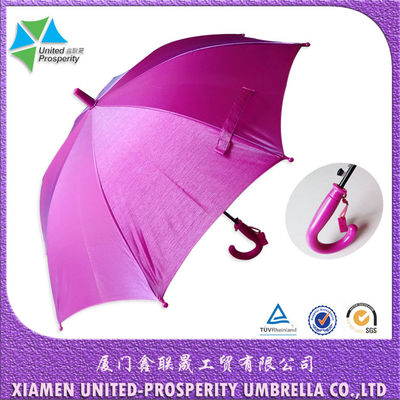 Çocuklar İçin SGS Plastik Kanca Saplı Rüzgar Geçirmez Mini Şemsiye