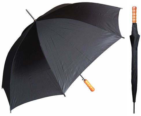 J Şekli Saplı Hava Koşullarına Dayanıklı 23 İnç Otomatik Çubuk Şemsiye