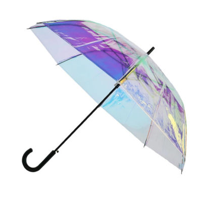 Otomatik Açık Holografik Mylar Magicbrella POE Şemsiye