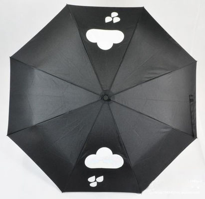 Sevimli Bulut Baskı Rüzgar Geçirmez Tam Otomatik Şemsiye