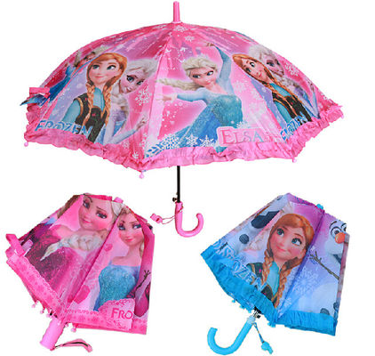 Çocuklar İçin Sevimli Prenses Baskı J Kolu Disney Şemsiyesi