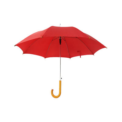 AZO Ücretsiz 23 İnç J Şekli Ahşap Saplı Otomatik Açık Şemsiye