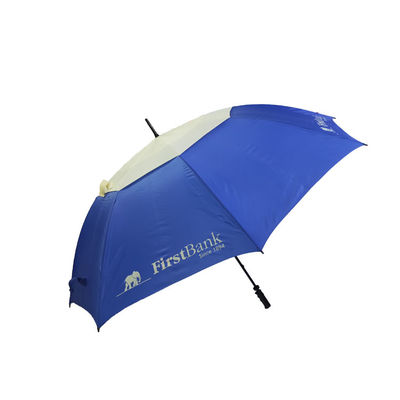 Fiberglas Şaftlı 68 İnç Pongee 190T Markalı Golf Şemsiyeleri
