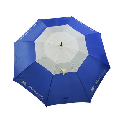 Fiberglas Şaftlı 68 İnç Pongee 190T Markalı Golf Şemsiyeleri