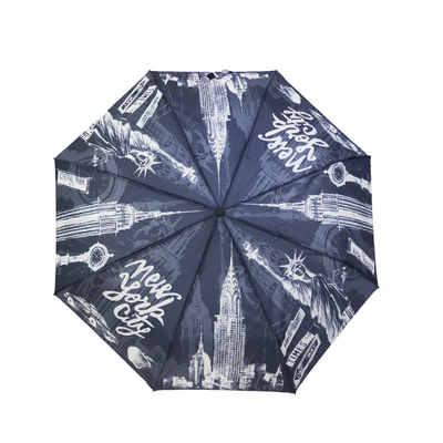 BSCI Otomatik Açık Ahşap Saplı 3 Katlı Şemsiye