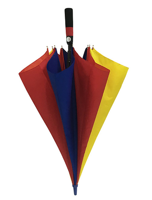 130cm 190T Pongee Gökkuşağı Renkli Şemsiye, Fiberglas Kaburgalı