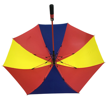130cm 190T Pongee Gökkuşağı Renkli Şemsiye, Fiberglas Kaburgalı