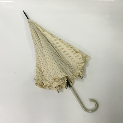 RPET Pongee Otomatik Bayan Şemsiye Çapı 105CM Plastik J Saplı
