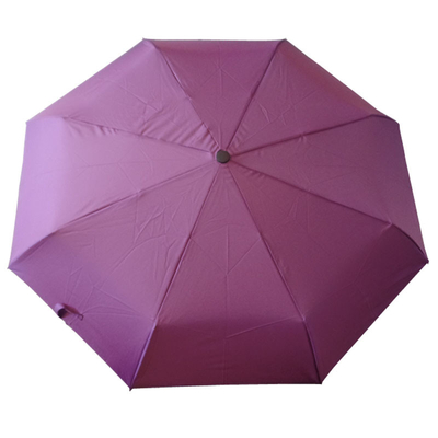 Fiberglas Çerçeveli Windproof Pongee kumaş Katlanır Mini Şemsiye