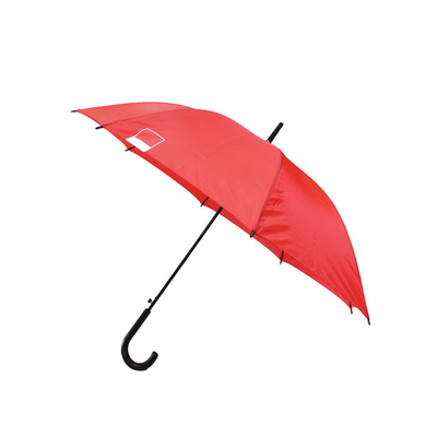 Plastik J Saplı RPET Pongee Özel Logo Şemsiye Çapı 105CM