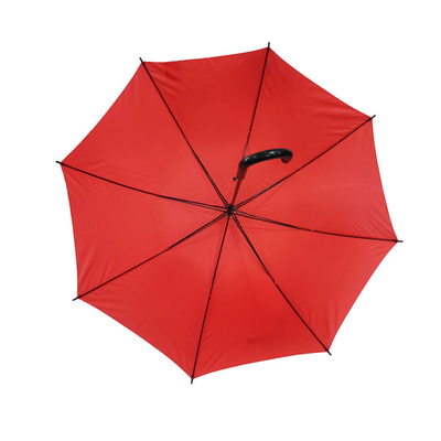 Plastik J Saplı RPET Pongee Özel Logo Şemsiye Çapı 105CM