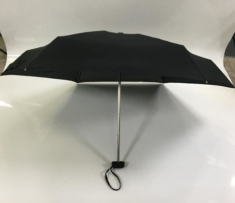 190T Pongee 5 Katlı Küçük Cep Şemsiyesi 19''X6k Alüminyum Çerçeveli