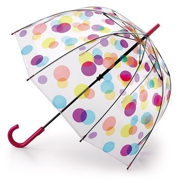 J Kanca Saplı Hava Koşullarına Dayanıklı Şeffaf Kabarcık Şemsiye