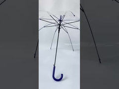 23 inç, 8K, renkli şemsiye kolu, renkli çerçeve, Şeffaf Yağmur Şemsiyesi